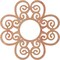 Ekena Millwork Cohen Wood Fretwork Pierced Ceiling Medallion, Cherry, 22"OD x 7 1/2"ID x 1/4"T CMWP22X22X0250COCH - alternate 4